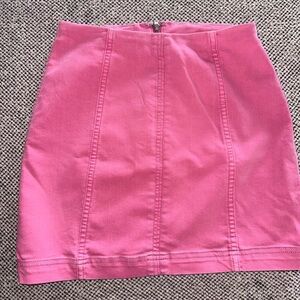 Free People Pink Mini Skirt
